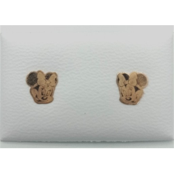 Brincos Ouro Amarelo 9k Minnie