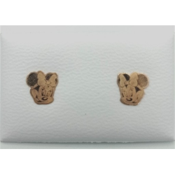 Brincos Ouro Amarelo 9k Minnie