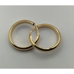 Argolas Ouro Amarelo 9k