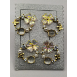 Brincos Prata Dourada