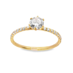 Anel Ouro Amarelo 19k