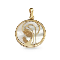 Medalha Ouro 19k Virgem Santa