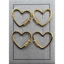 Brincos Prata Dourada