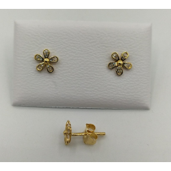 Brincos Ouro Amarelo 19k Criança