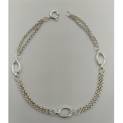 Pulseira Prata Rodeada