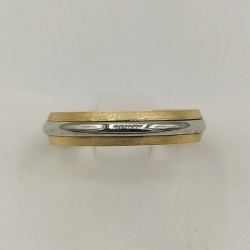 Aliança Bicolor Ouro 9k