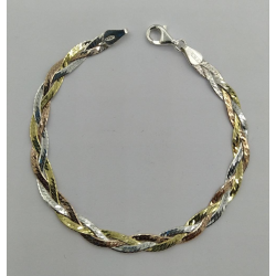 Pulseira Bicolor Prata