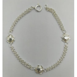 Pulseira Prata Rodeada