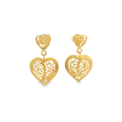 Brincos Prata Dourada