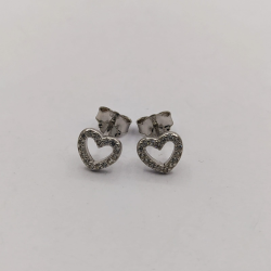 Brincos Prata Rodeada