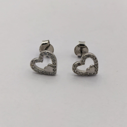 Brincos Prata Rodeada