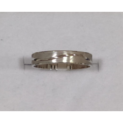 Aliança Ouro Branco 9k
