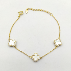 Pulseira Prata Dourada