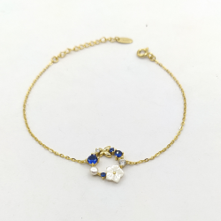 Pulseira Prata Dourada