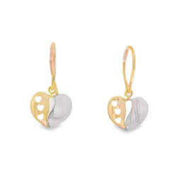 Brincos Ouro Bicolor 9k