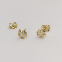 Brincos Ouro Amarelo 19k Criança