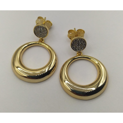 Brincos Prata Dourada